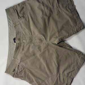 Kuhl Shorts Men's‎ 40 Khaki Vintage Patina Dye Logo Hiking Outdoor